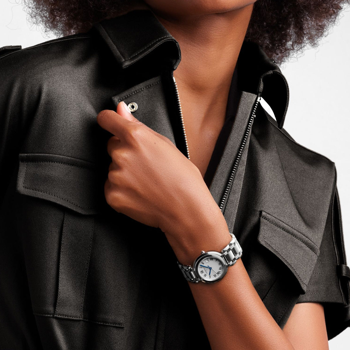 Longines - PrimaLuna 30mm Roman Numerals Stainless Bracelet