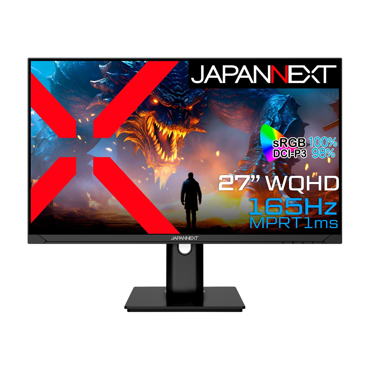 ヤマダデンキ限定】JAPANNEXT 27インチ IPSパネル搭載 WQHD(2560x1440