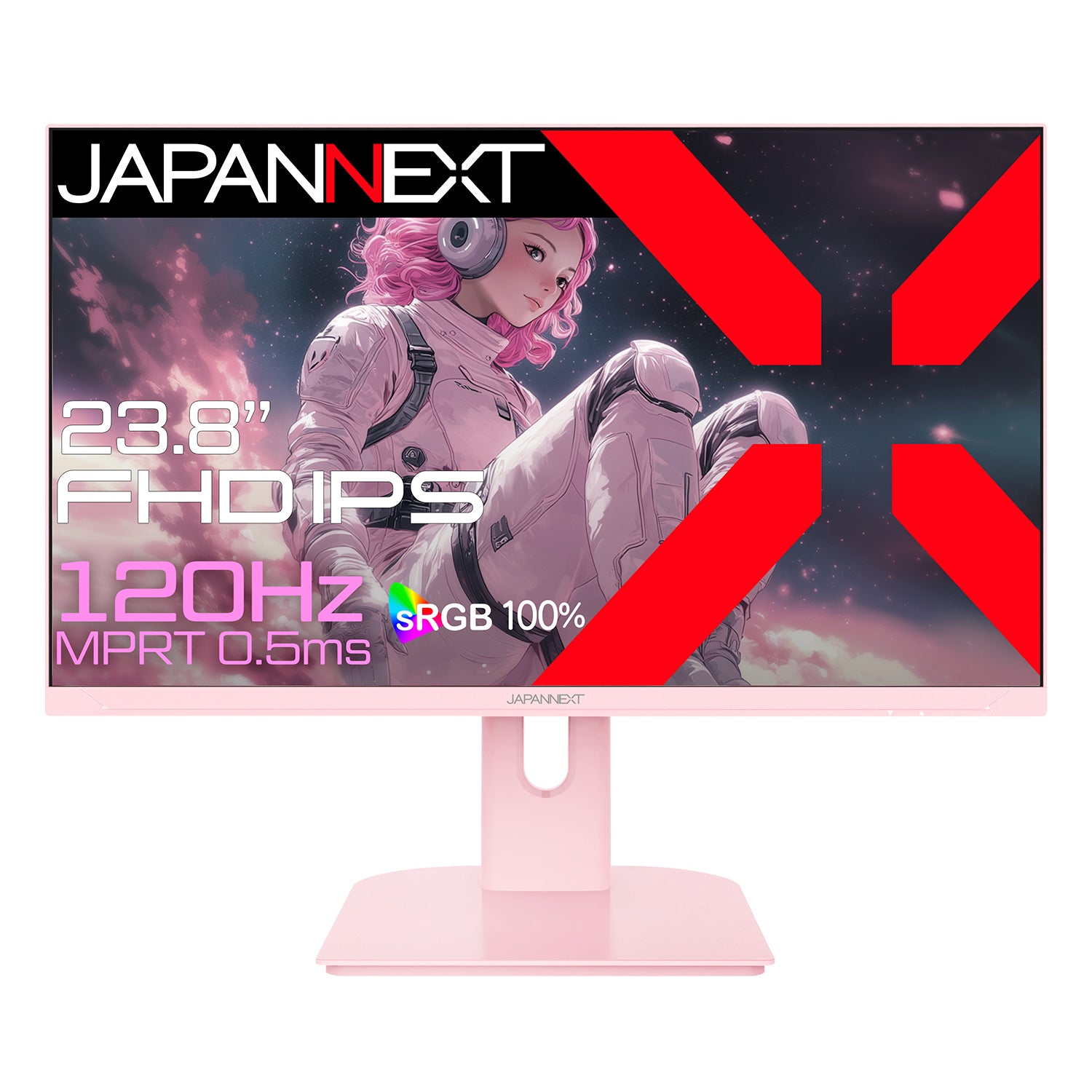 ピンクモデル】JAPANNEXT 23.8インチ IPSパネル搭載 120Hz/0.5ms(MPRT