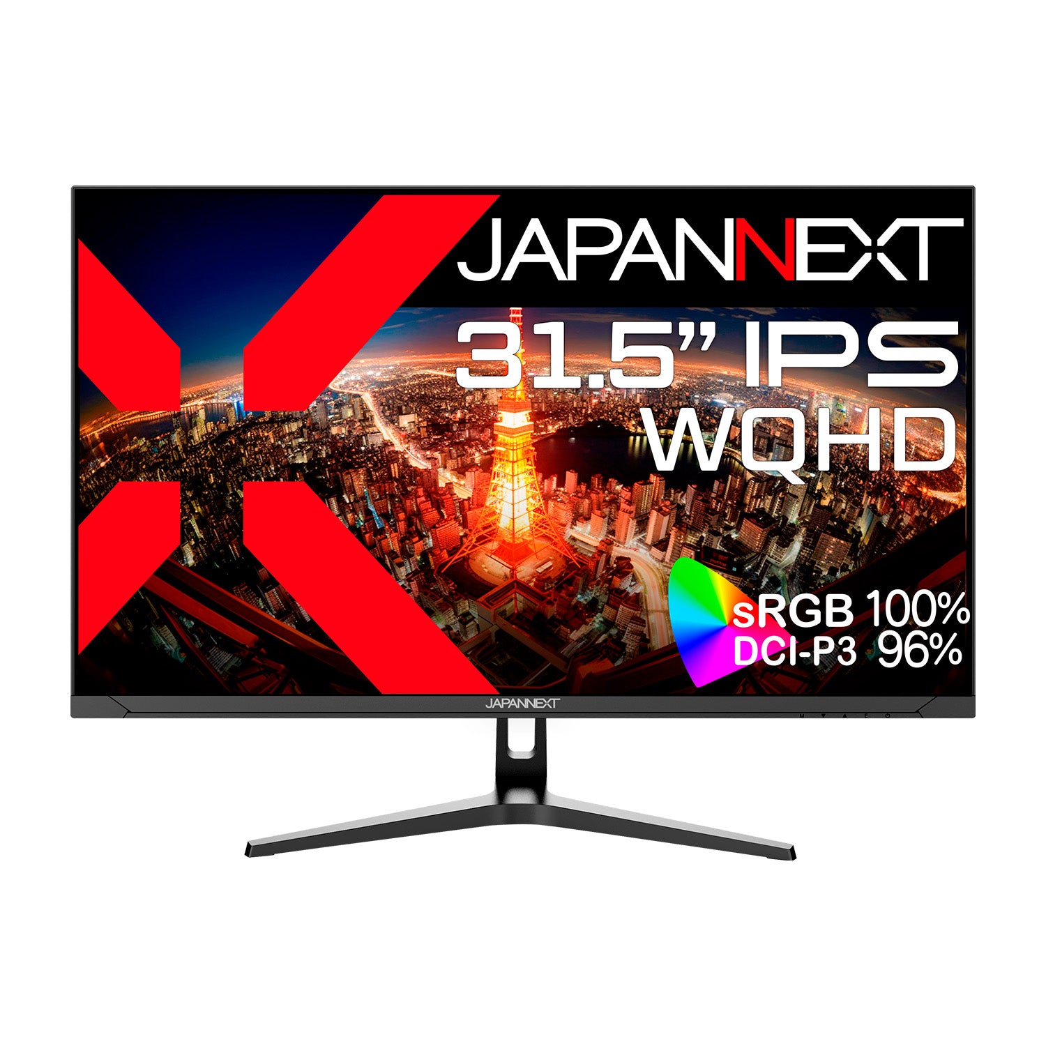 JAPANNEXT 31.5インチ IPSパネル搭載 WQHD(2560x1440)解像度 液晶