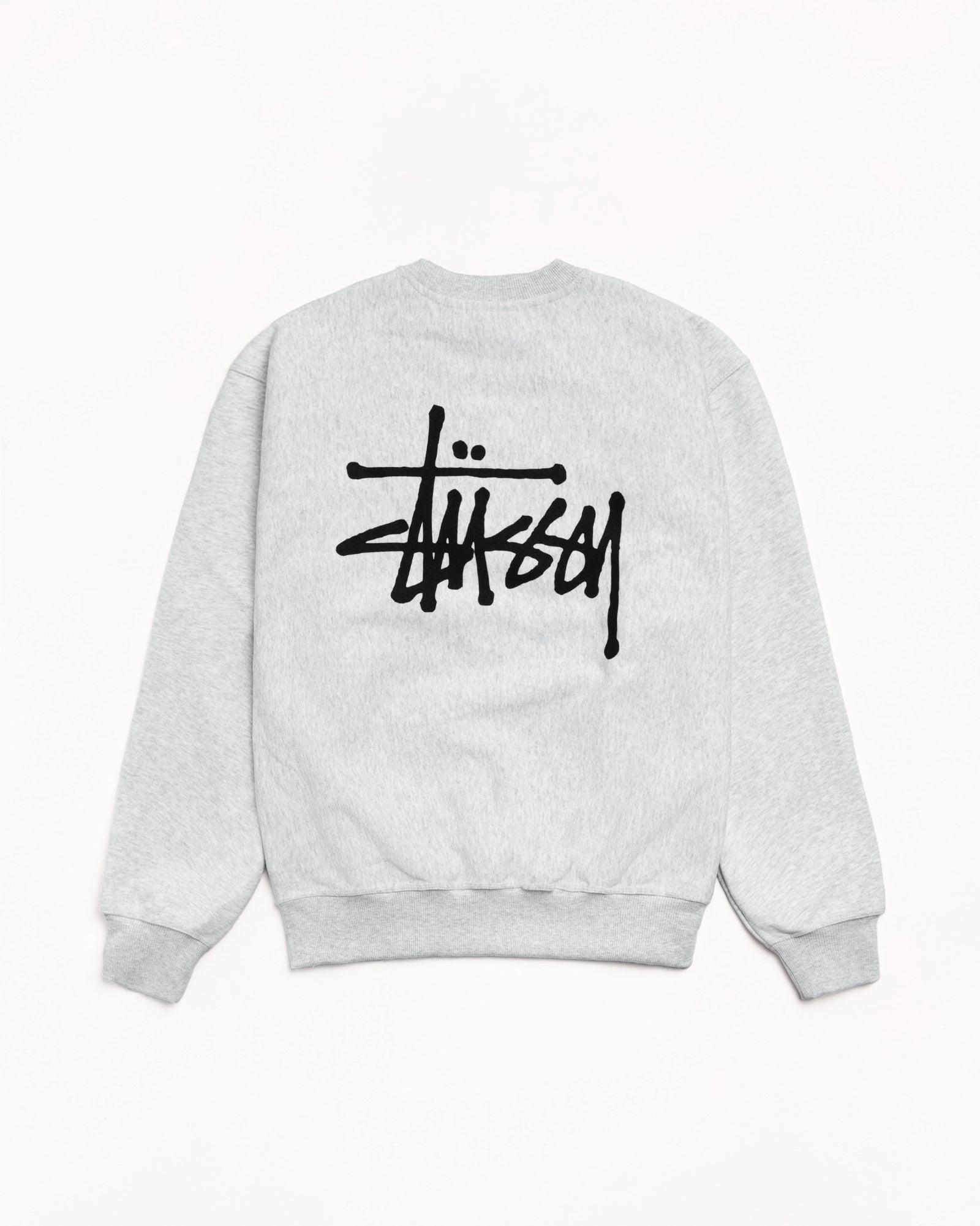 Basic Stüssy Crew – Ash Heather | Tee & Sweats | Stüssy Japan