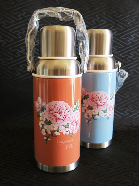 中国復刻版 薔薇の水筒魔法瓶／橙【ご予約受付中】 | シノワズリー香蓮