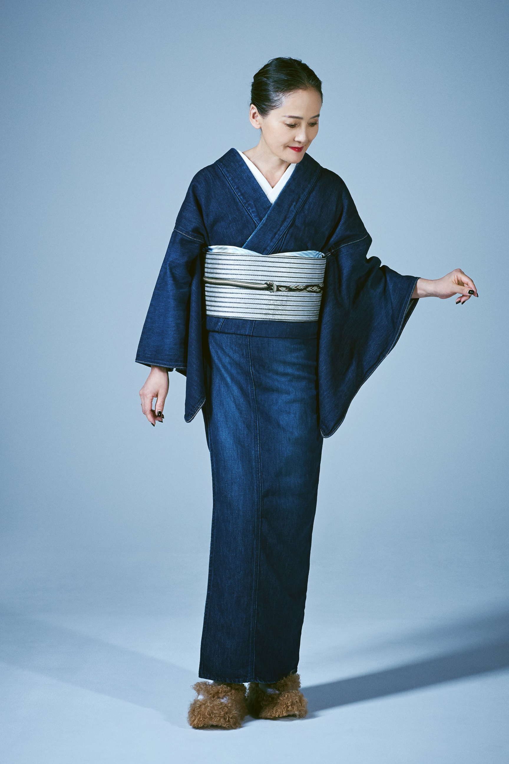 デニム着物｜綿麻 1YR｜レディース｜KAPUKI