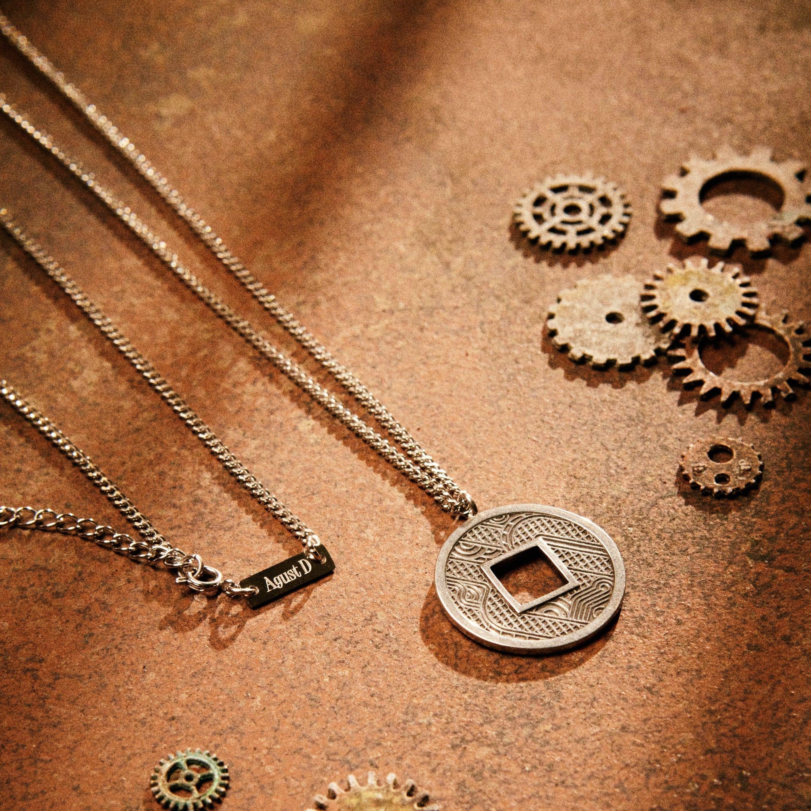 BTS Suga Agust D D-Day Merch- Necklace (Silver) | Kgifts.shop