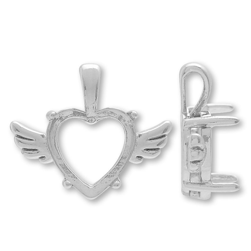 バチカン付石座 エンジェルハート ＃4884 8.8×8mm用 ロジウムカラー