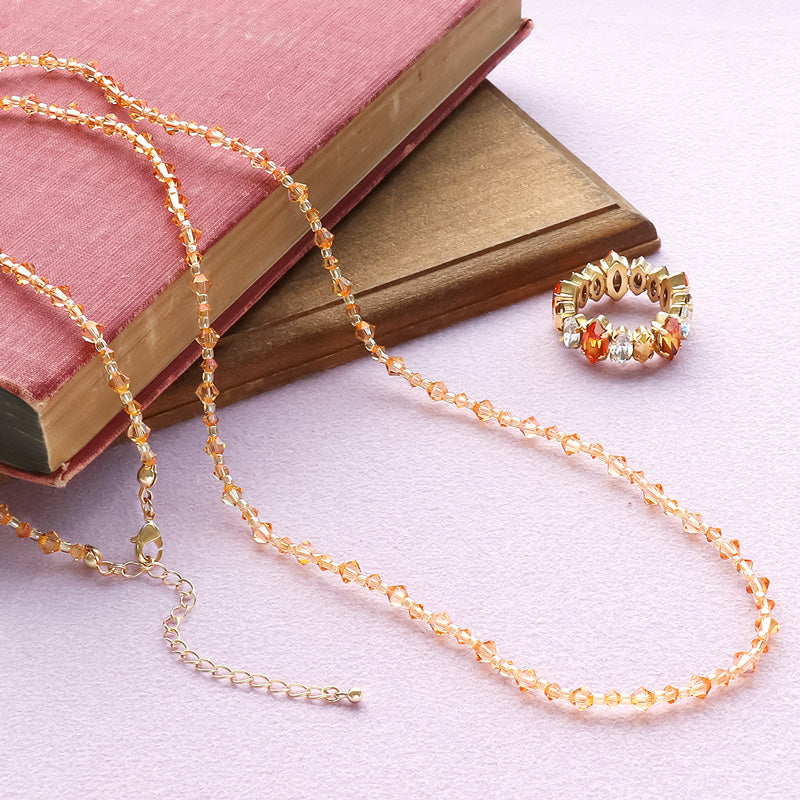 レシピNo.KR1285 貴和クリスタルのルミナスネック＆リング – 貴和