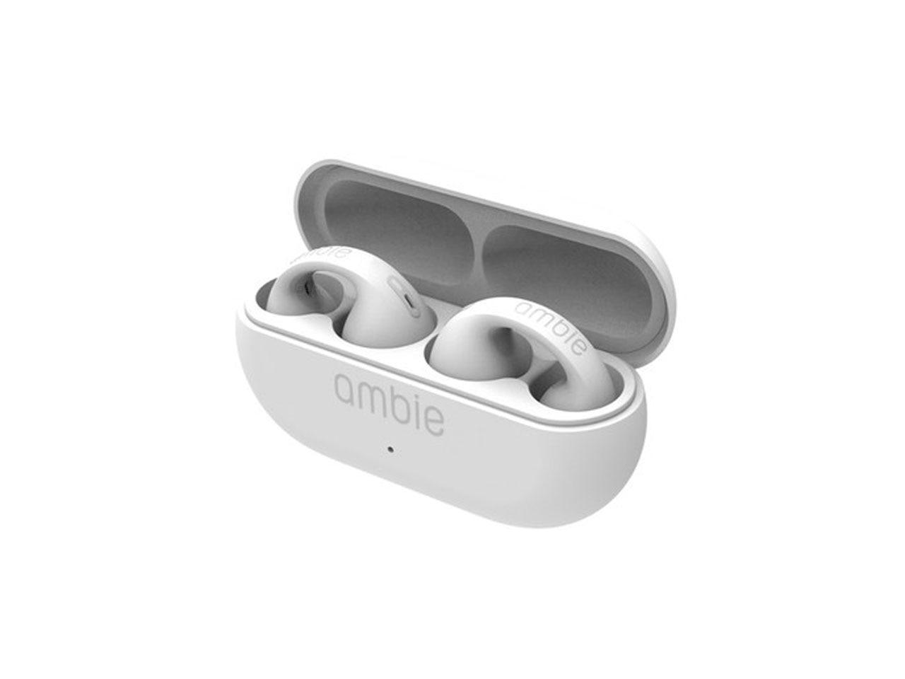 AMBIE True Wireless White AM-TW01 Open-Ear Earphones - Sports