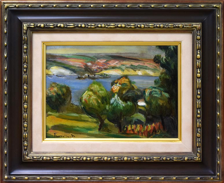 中村善策「小樽風景」油絵・F4号 絵画買取・販売の小竹美術