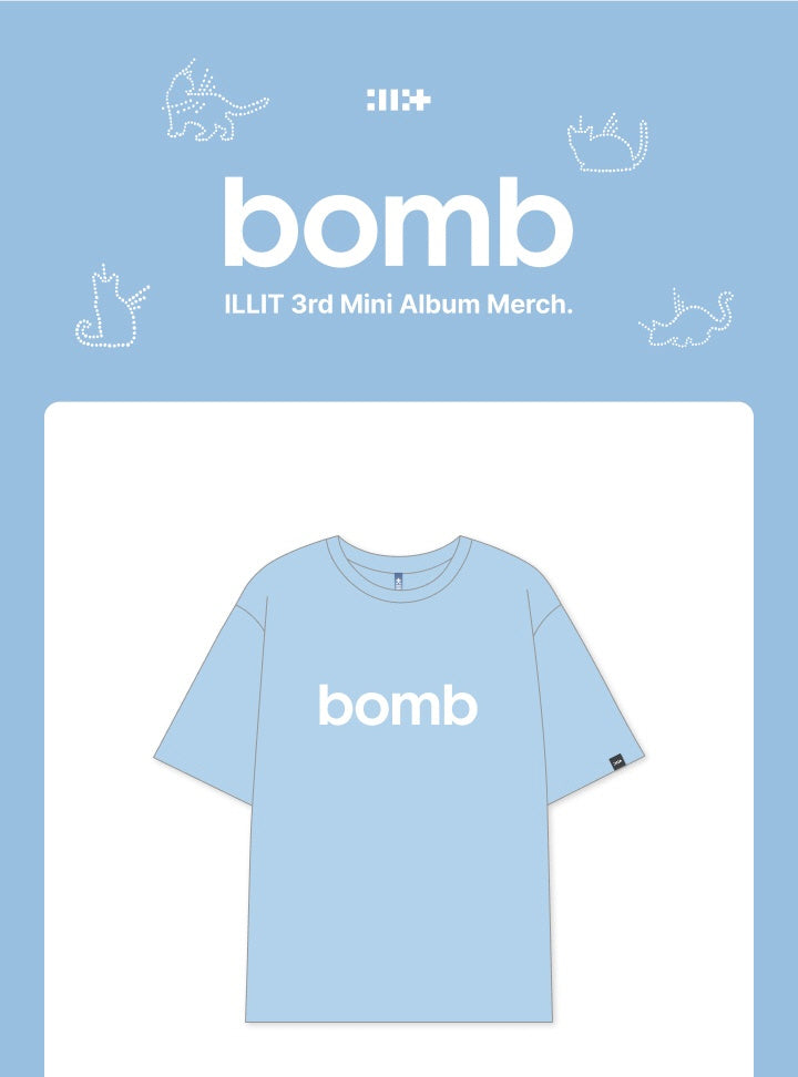 PRE-ORDER] ILLIT 3rd Mini Album bomb Official Merch - T-SHIRT
