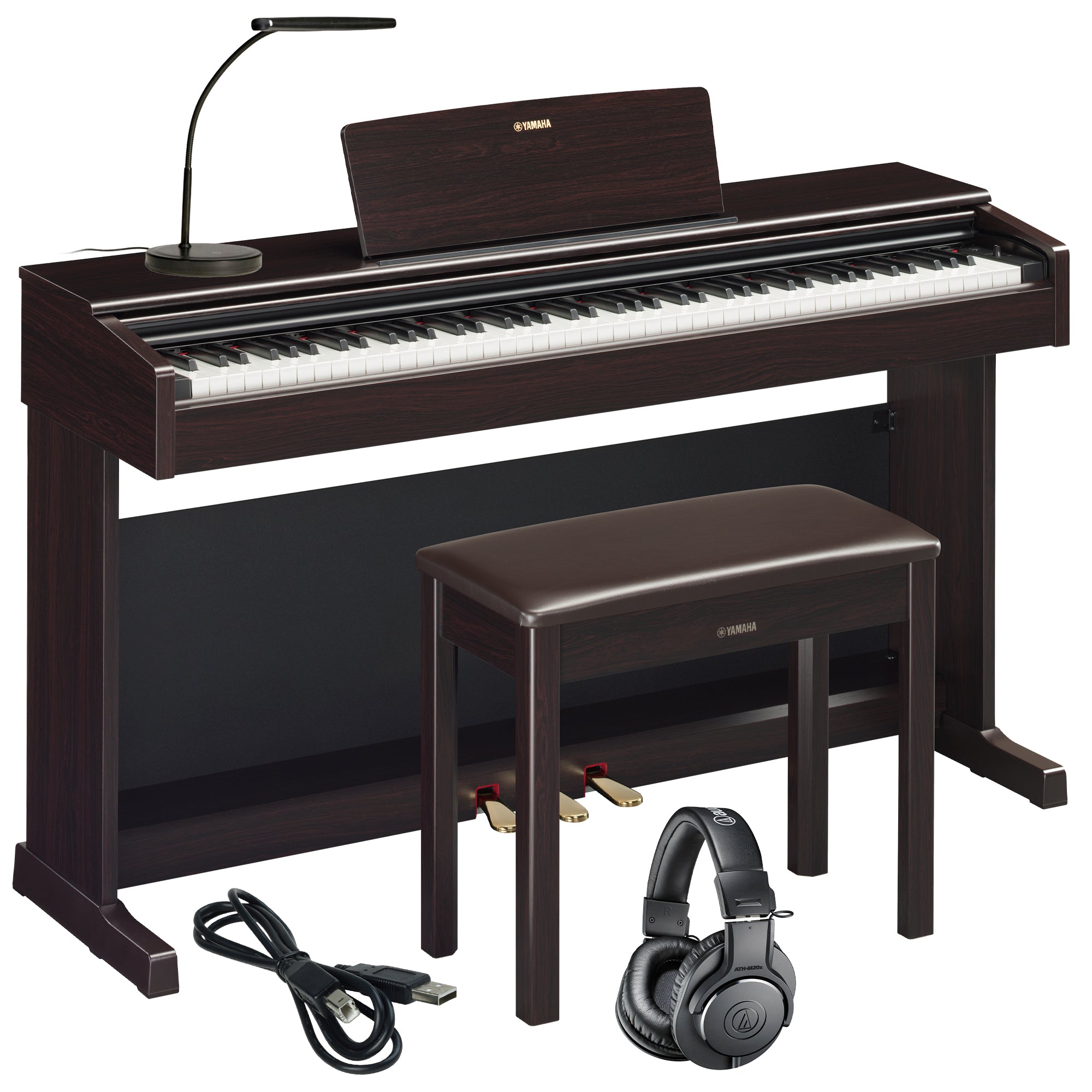 Yamaha Arius YDP-145 Digital Piano - Dark Rosewood COMPLETE HOME