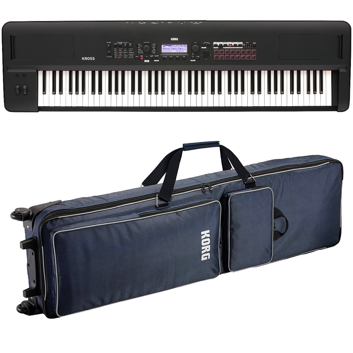 Korg Kross 2 88 Music Workstation - Matte Black CARRY BAG KIT