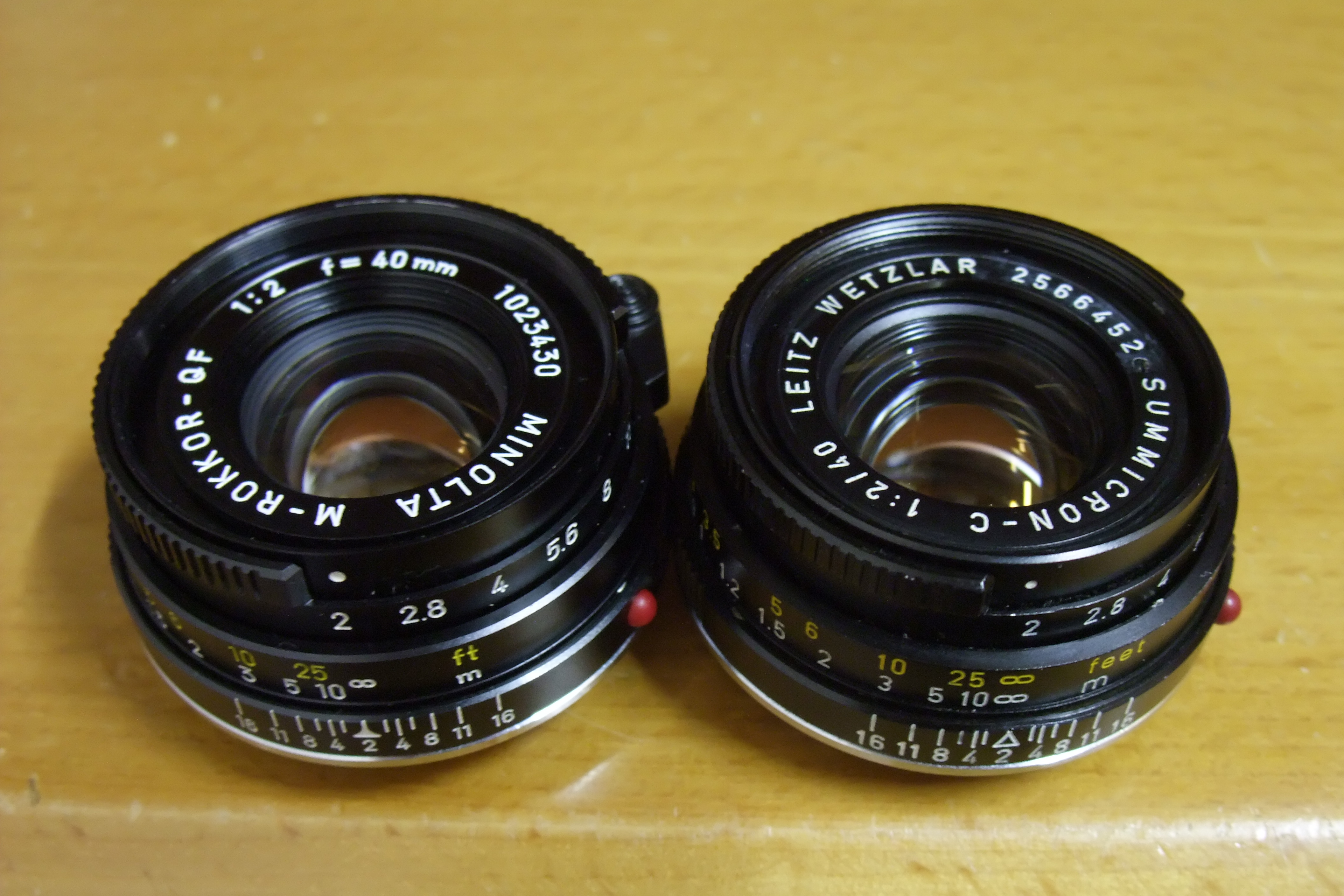 山寨系列——Leica Summicron-C 40mm f2與Minolta M-Rokkor 40mm f2