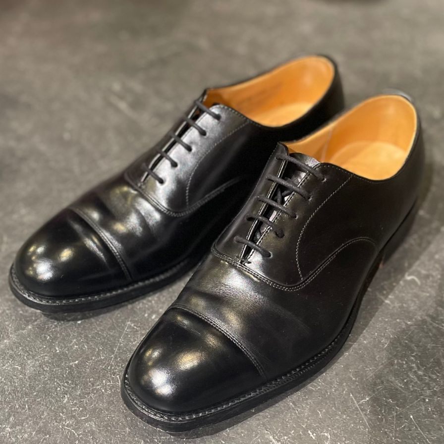 Church's】チャーチ コンサル ストレートチップ カーフ ブラック