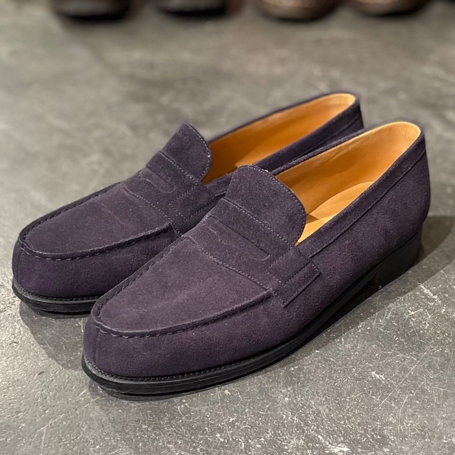 J.M WESTON 180 7/B ネイビー 純正シューツリー付き JMウエストンの