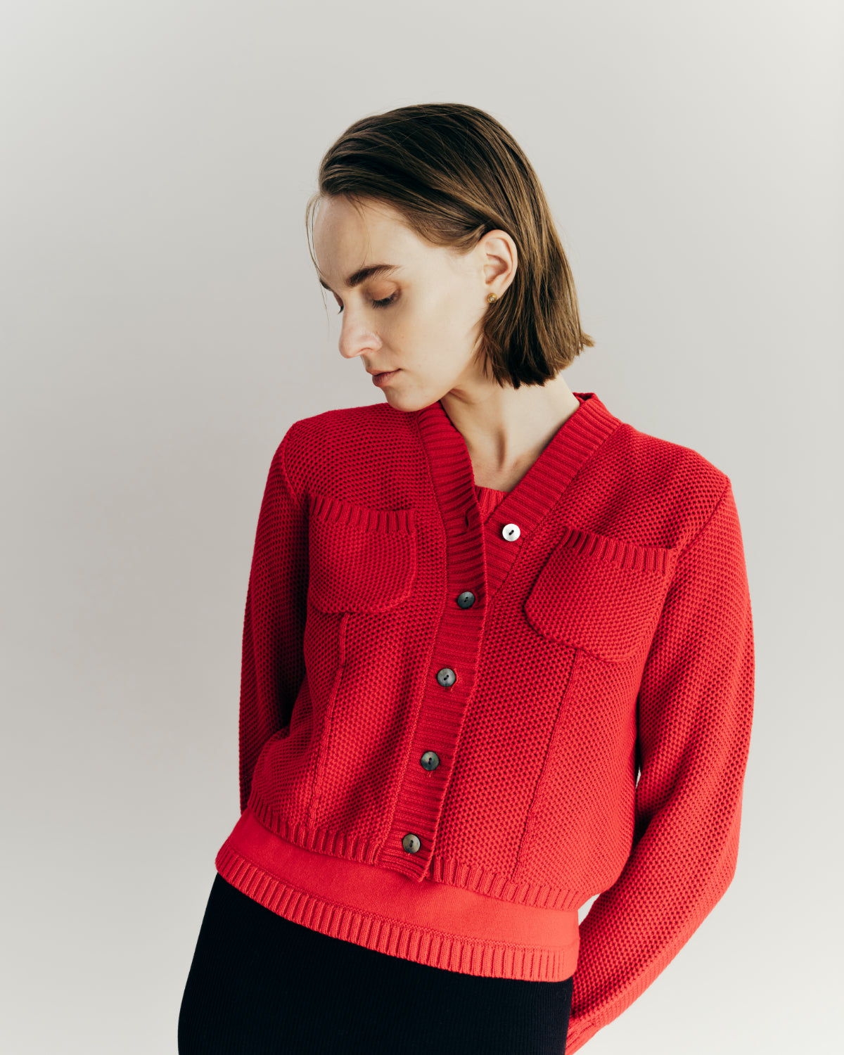 再入荷】Basket Knit Cardigan – L'AUBE BLANC