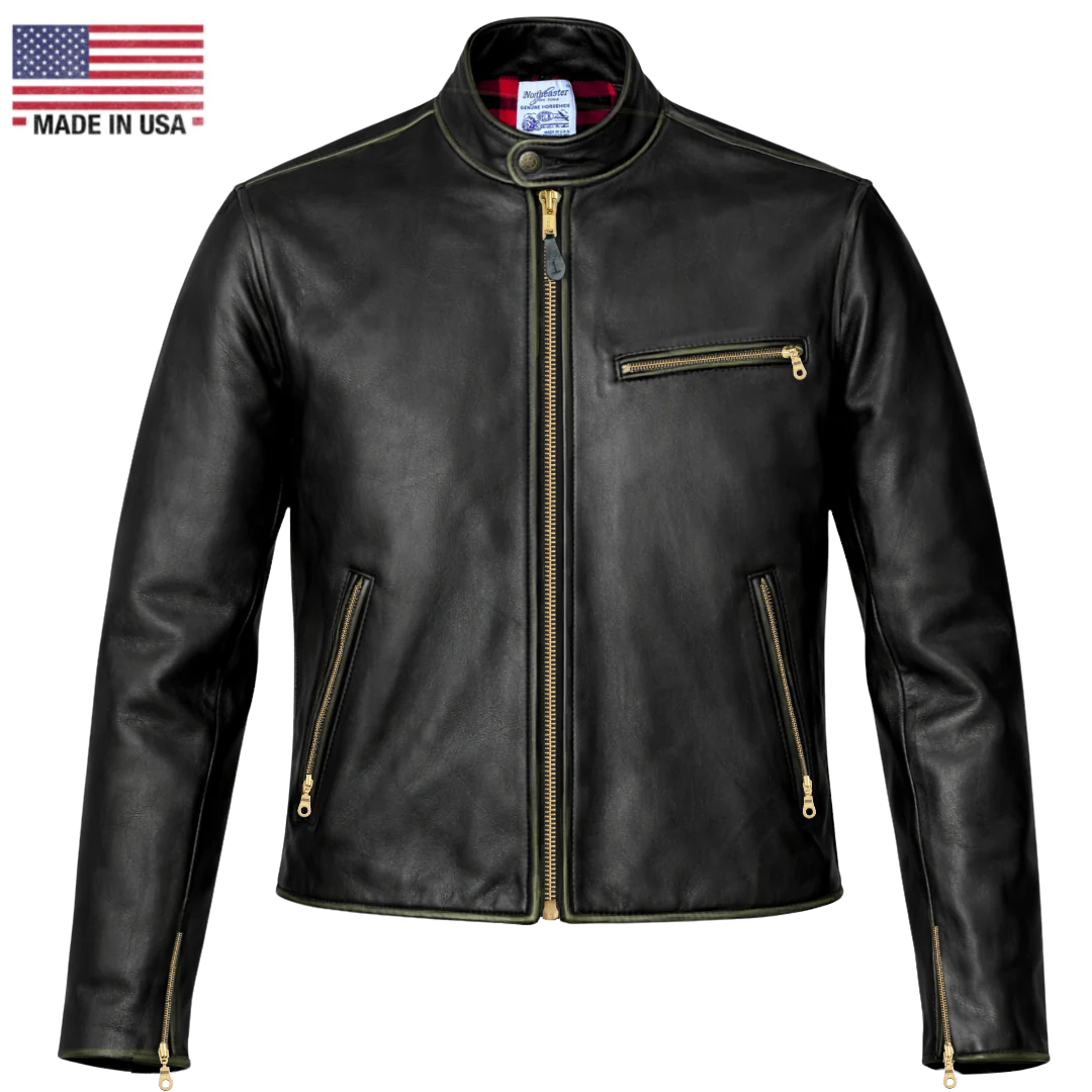 BECK® Northeaster Flying Togs 666 Distressed Horsehide Café Racer