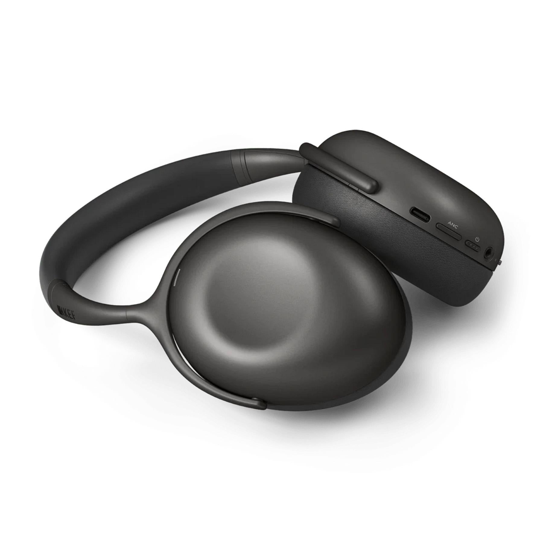 KEF Mu7 Noise Cancelling Wireless Headphones - Charcoal Grey