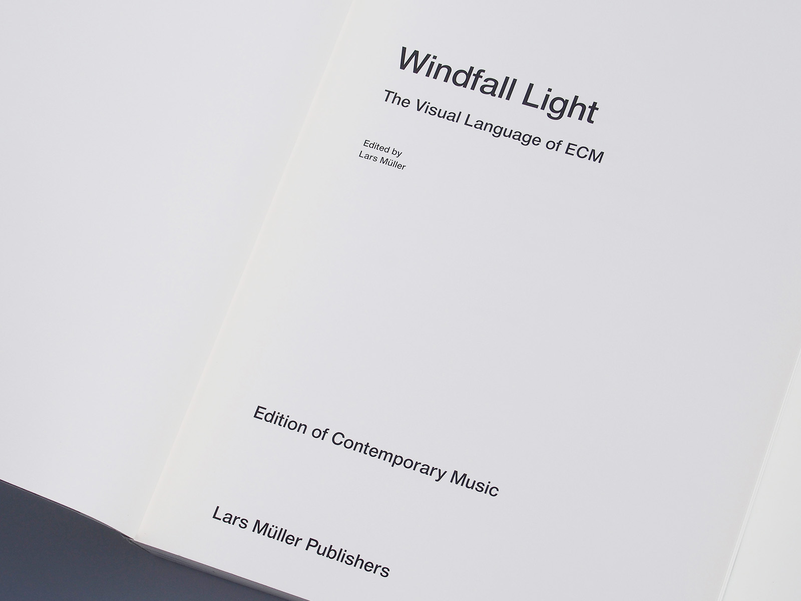 Windfall Light: The Visual Language of ECM | PAGE SPREAD