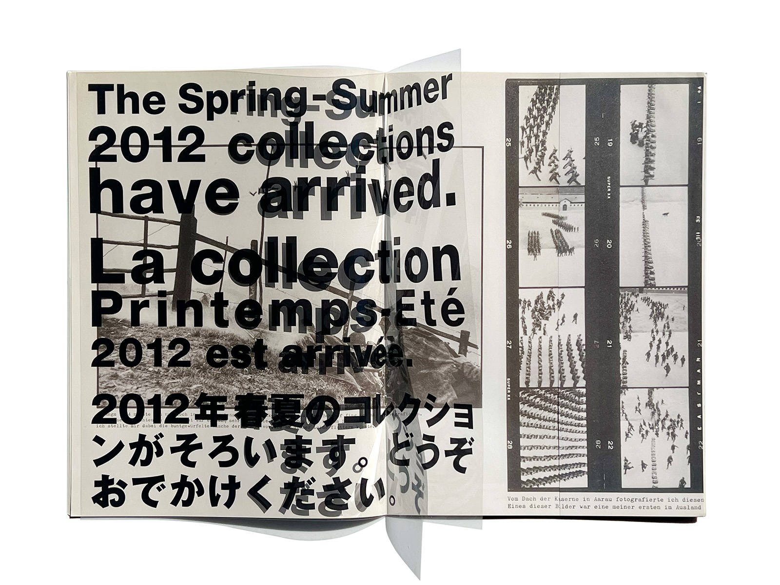 COMME des GARÇONS 2012 SS DM Rene Burri 1 | PAGE SPREAD