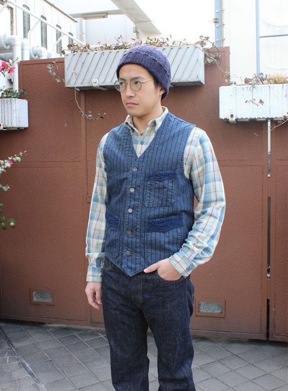 RRL ダブルアールエル ストライプベスト