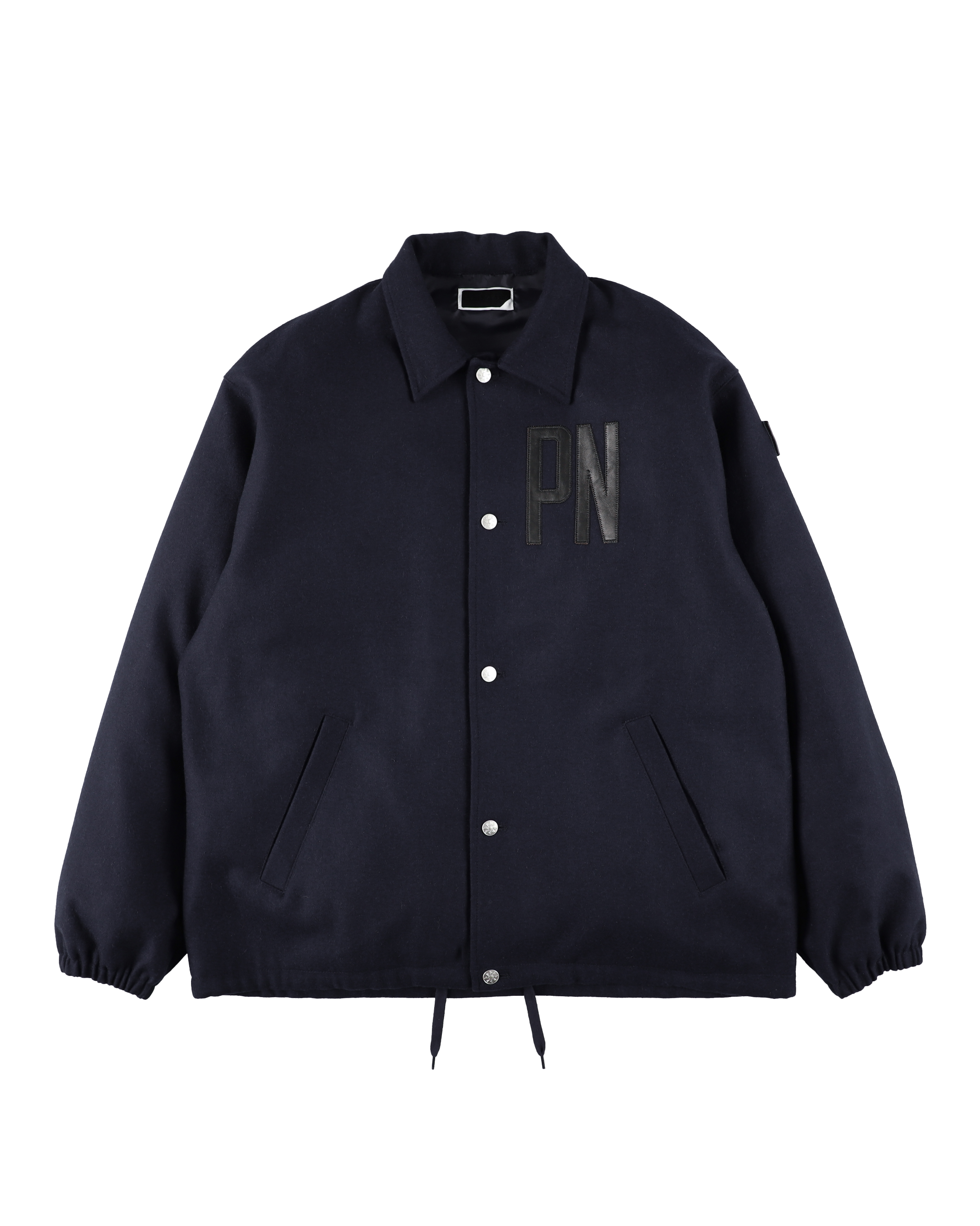 WOOL MELTON COACH JACKET NAVY – PHINGERIN