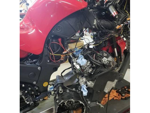 カワサキ ZX-14R トランスミッション故障 千葉県野田市 PKworks （PK