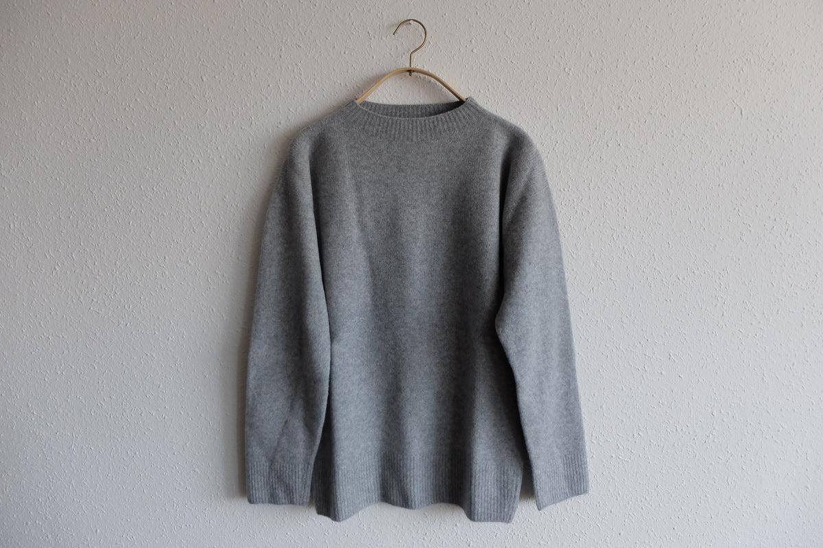 MITTAN / ウルグアイウールセーター 濃灰 KN-20 / unisex – PINT_MN