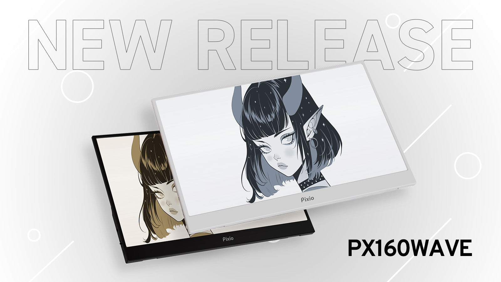 ブラック・ホワイトから選べるポータブルモニター「PX160 Wave