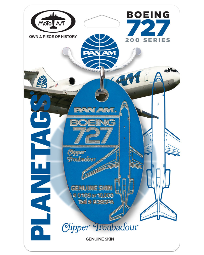 Pan Am® 727- N385PA – MotoArt PlaneTags