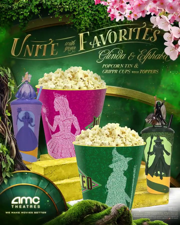 ウィキッド 永遠の約束』AMCシアターズ限定ポップコーンバケット登場