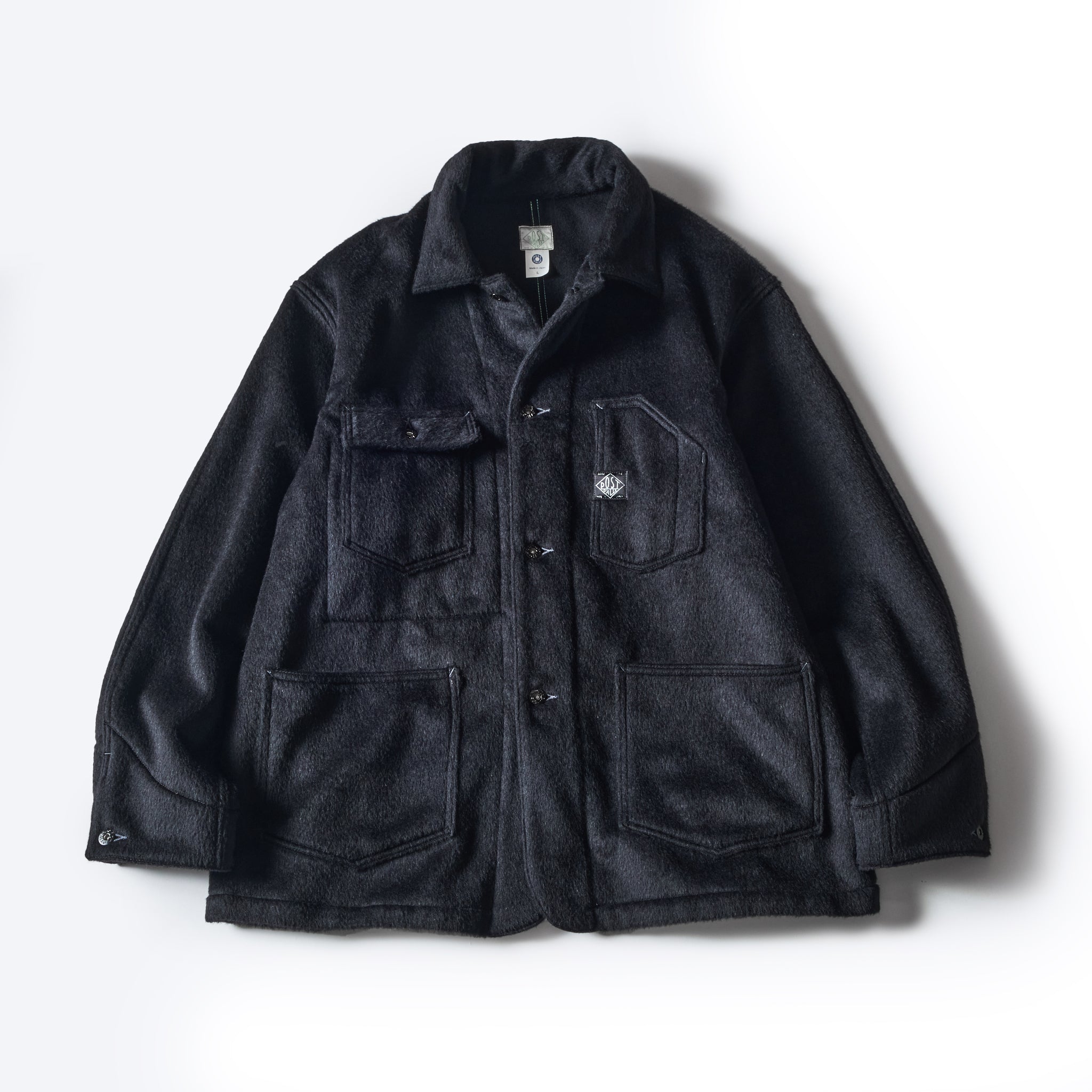 1103-AMB Polarfleece Jacket (trashed wool version) : alpaca mohair (S