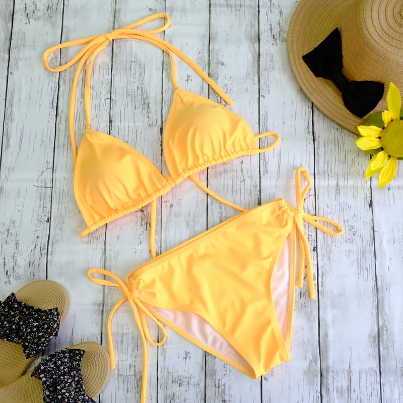 サンフラワーイエロー三角ビキニ(S) – rachagirl(ラチャガール)