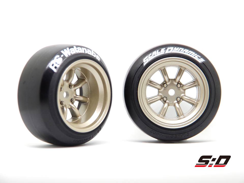 スケールダイナミクス V16D RSワタナベ ゴールド 2個入オフセット 12mm