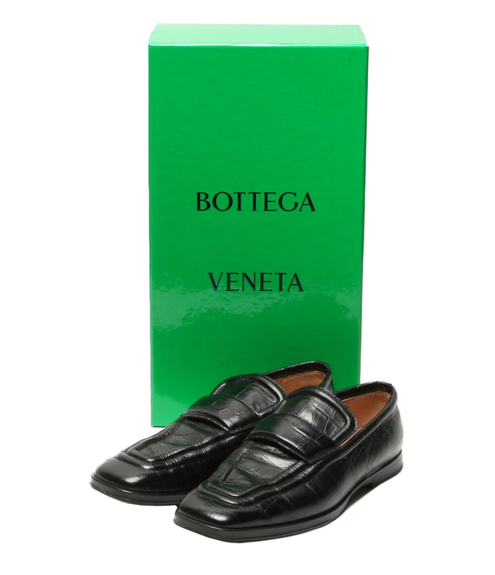 BOTTEGA VENETA クロコ型押しローファー レディース SIZE 37 ボッテガ