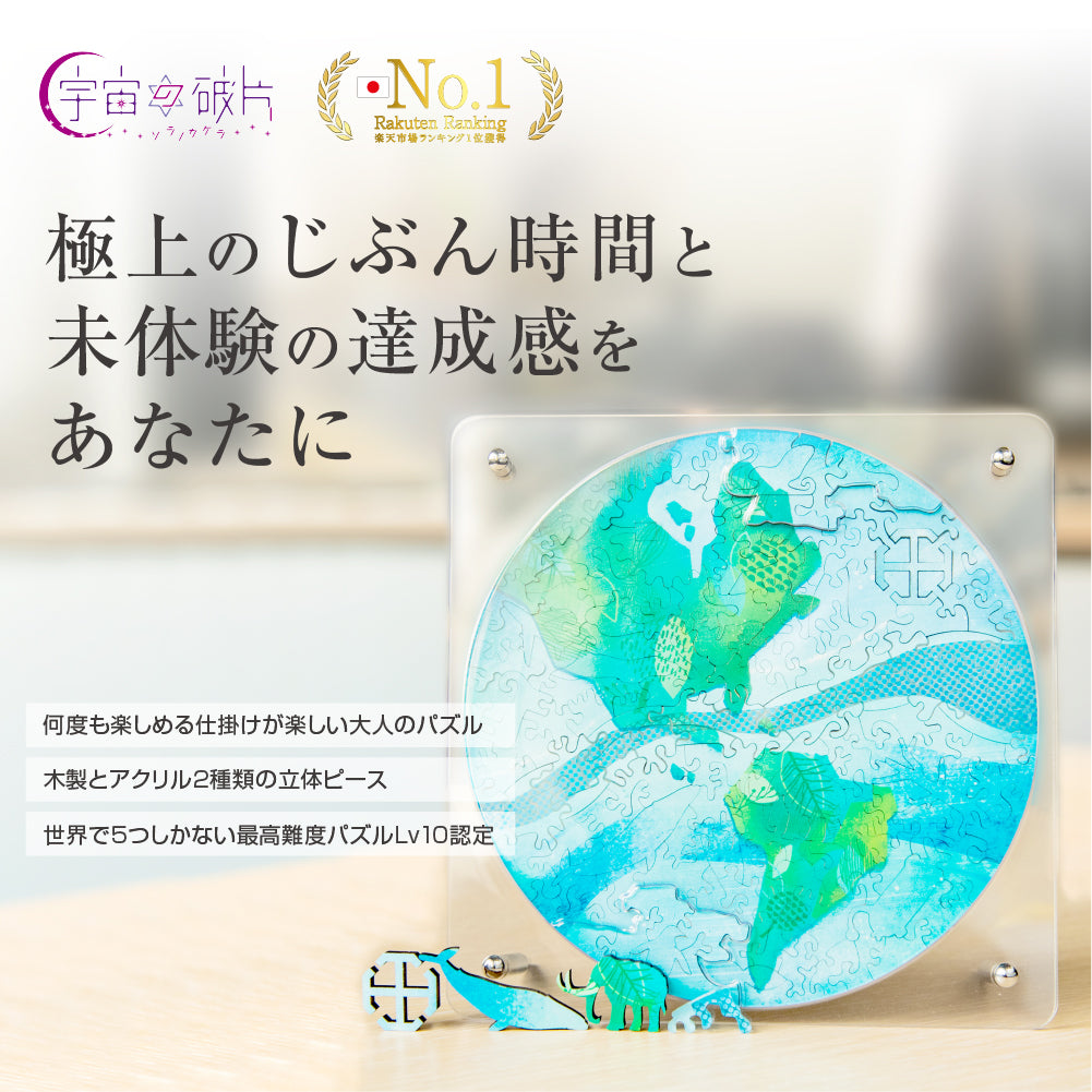 6月入庫分予約】宇宙の破片 EARTH 地球と専用フレームセット – ご褒美
