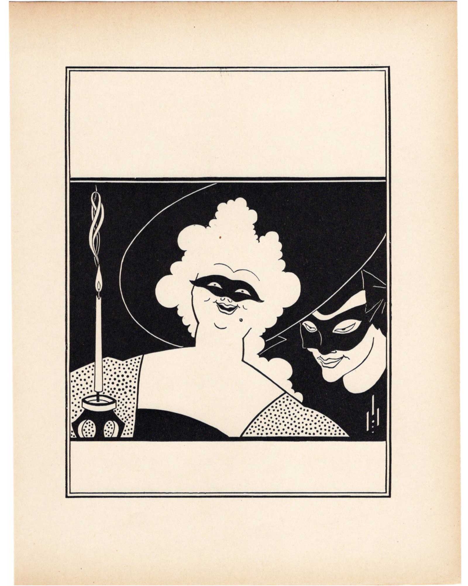 オーブリー・ビアズリー≪イエロー・ブック創刊号の表紙デザイン