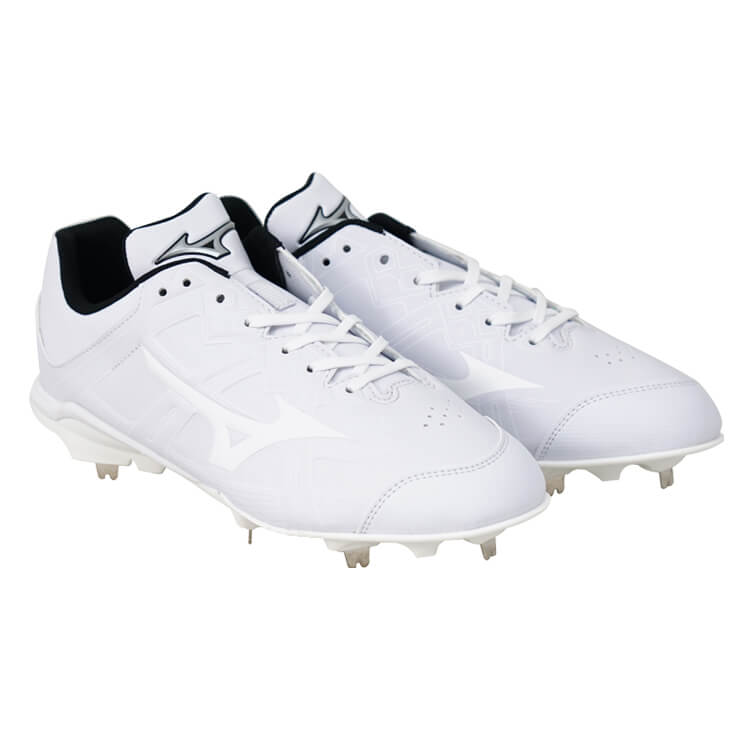 ミズノ 野球 白スパイク ライトレボバディー2 3E 幅広 大人 一般 高校