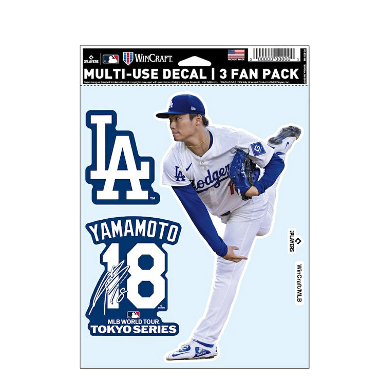 山本由伸 MLB Tokyo Series 2025 ファンデカール シール 3枚入り 東京