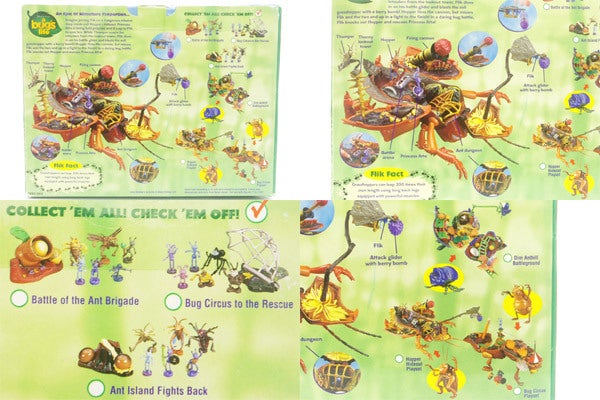 a bug's life/バグズライフの、プレイセットと、コインバンク