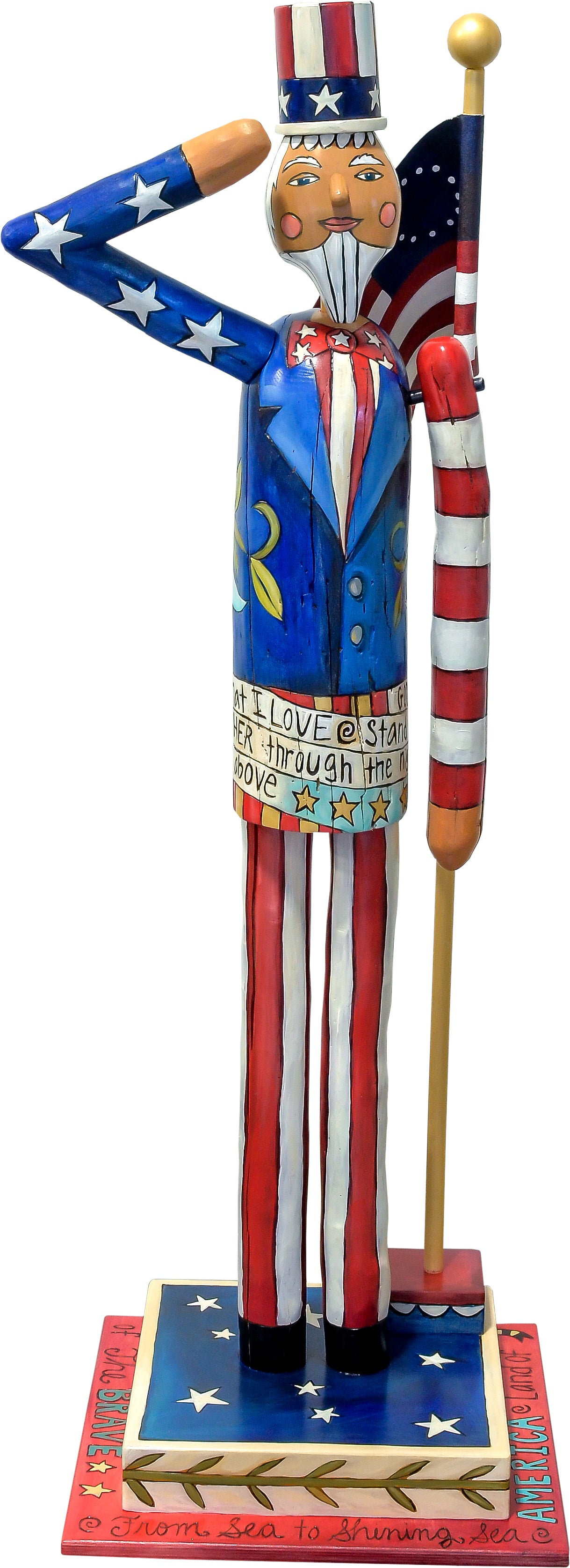Large Uncle Sam Sculpture D717556 | Sticks Handmade