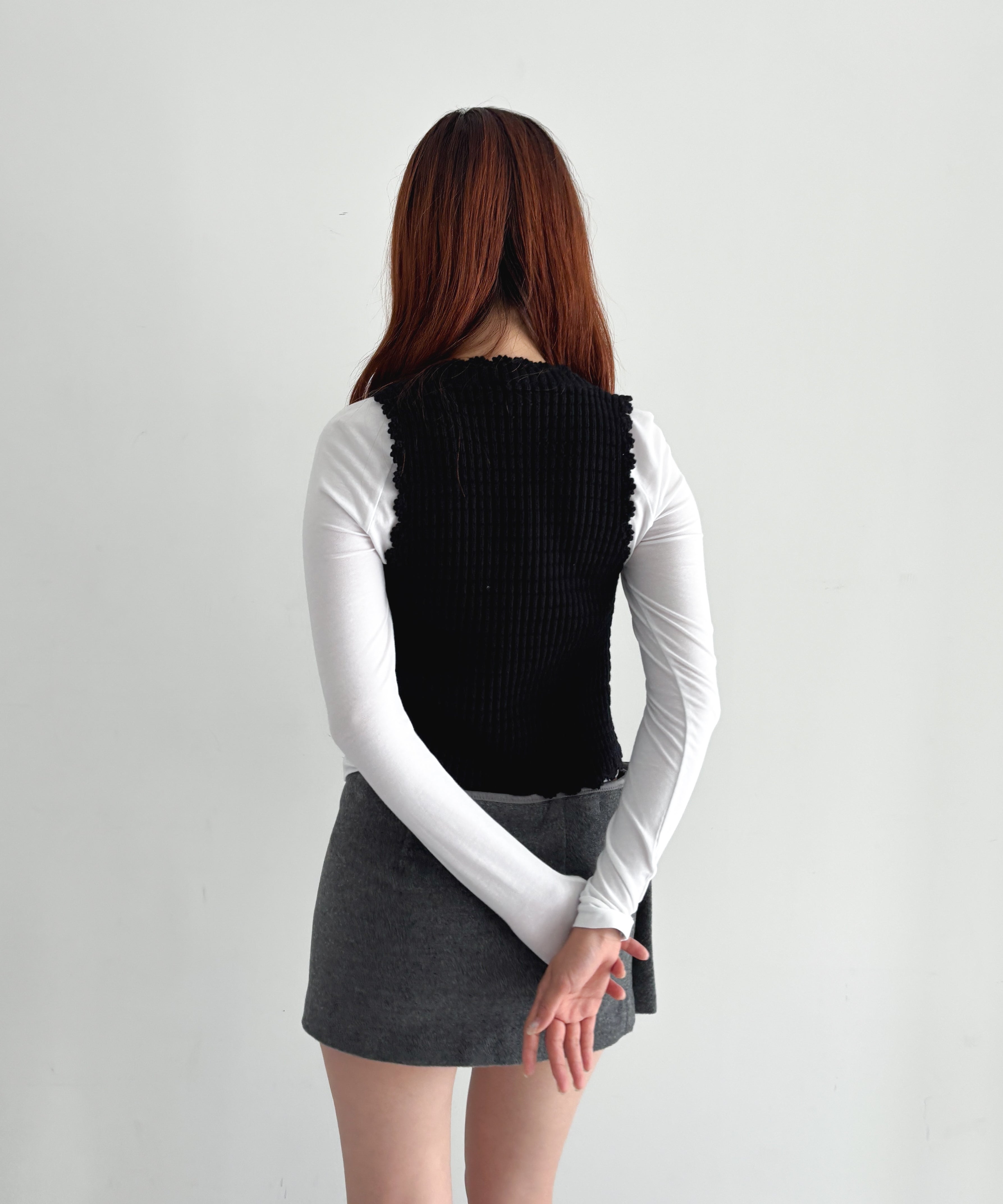 Ganni【ガニー】Cotton textured lace top 