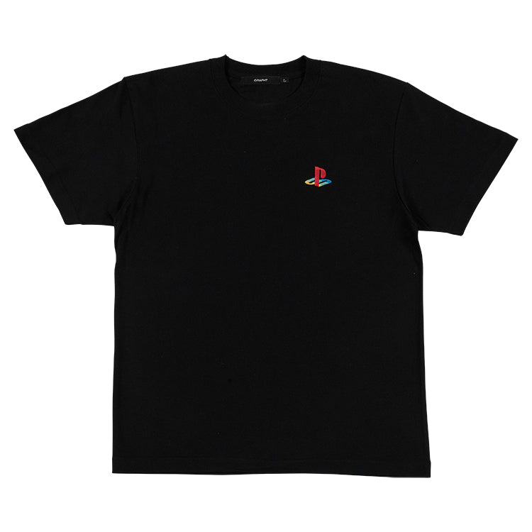 Heritage ワンポイント刺繍Tシャツ / PlayStation™ ブラック – GRAPHT