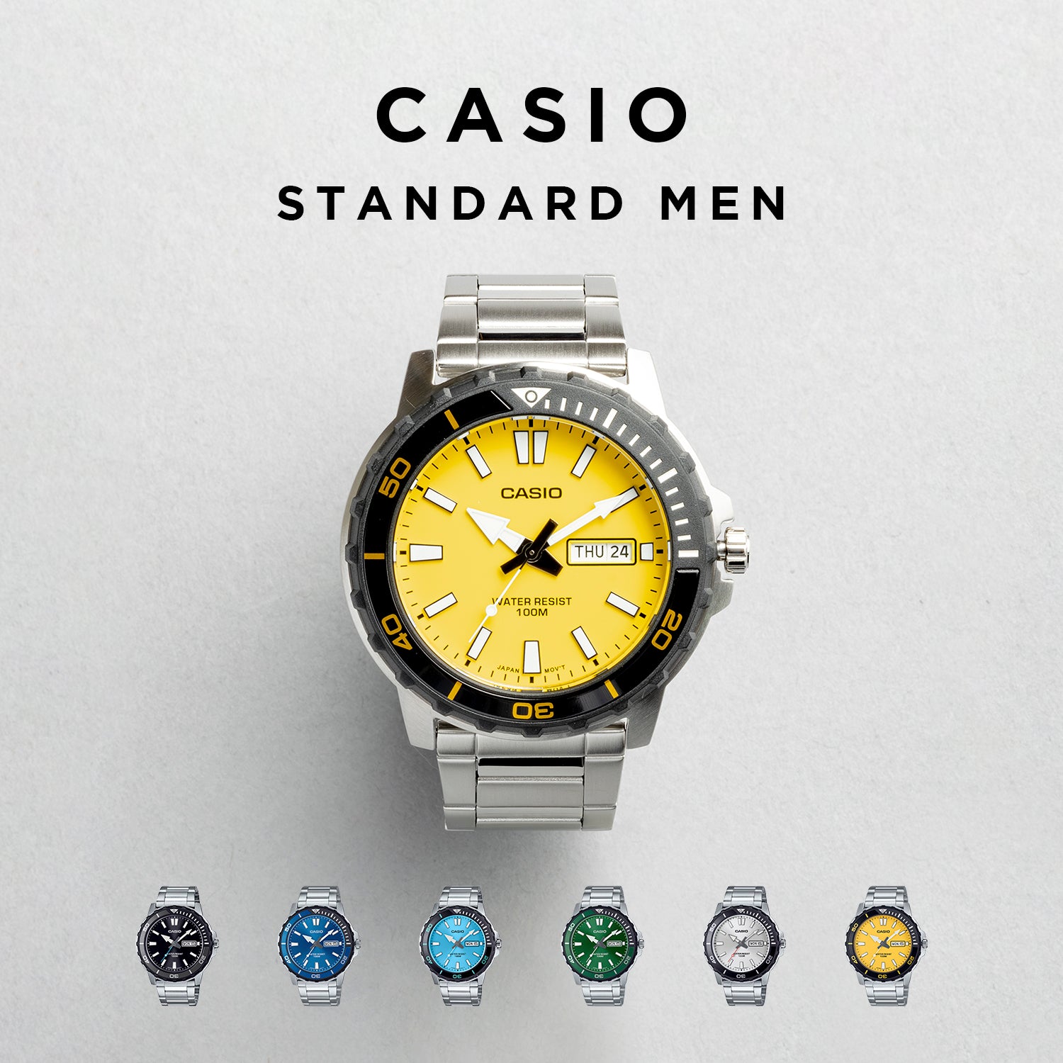 CASIO カシオ MTD-125D メンズ 腕時計 10気圧防水 10年保証