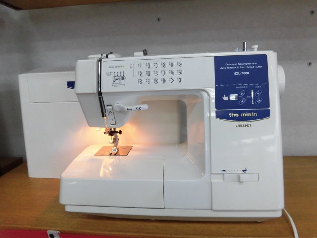 JUKI 家庭用コンピューターミシン HZL-7800 厚地縫い-リサイクルミシン