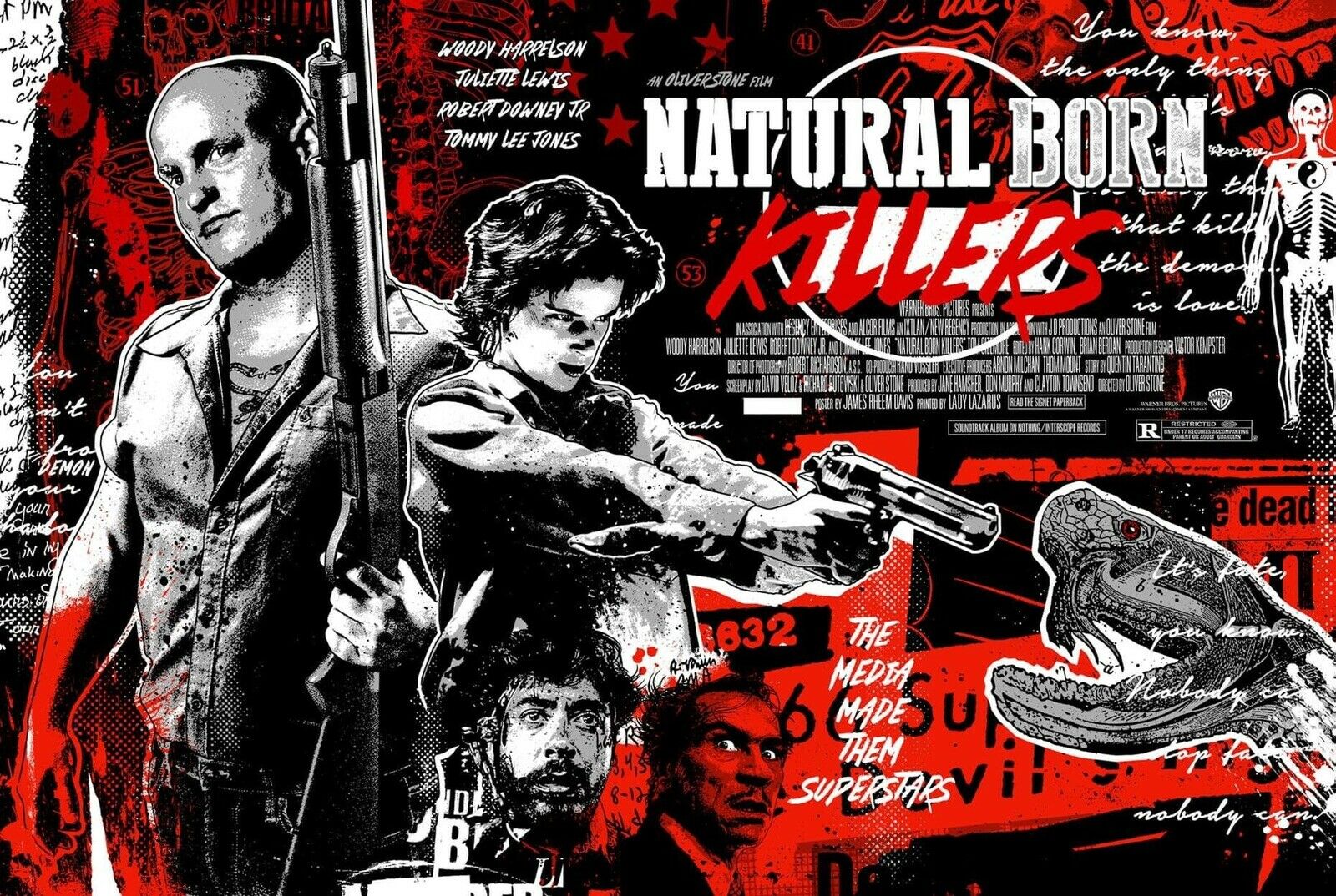 Natural Born Killers by James Rheem Davis | Movie Poster | Screen