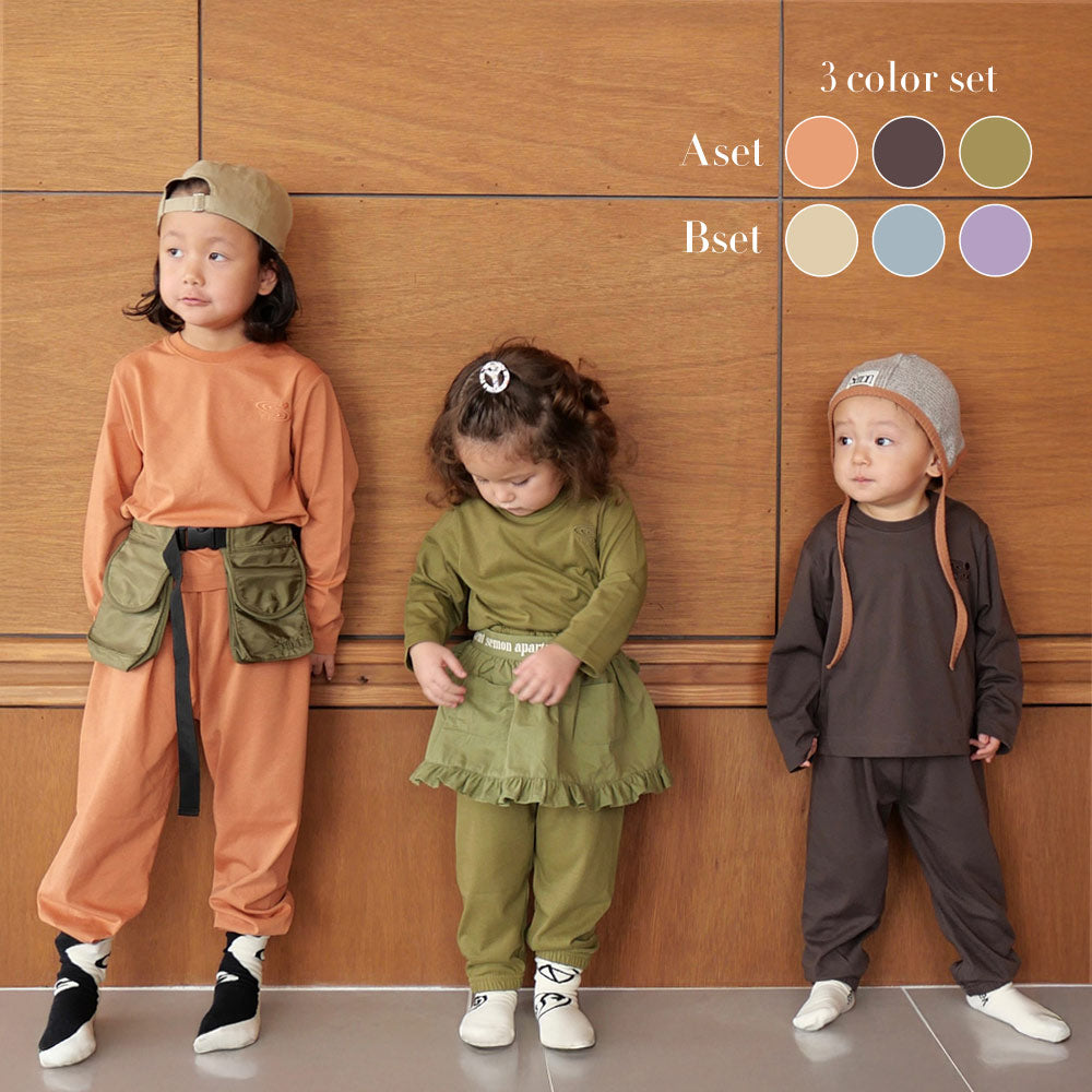 3SET SIMPLE LONG TSHIRT – Frö