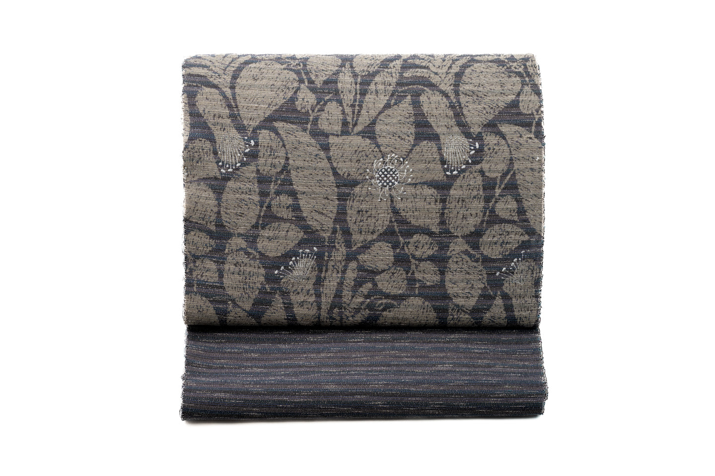 生産限定品【松皮染（九寸名古屋帯）風姿柄/上品綟＋型染め】| 仙福屋宗介