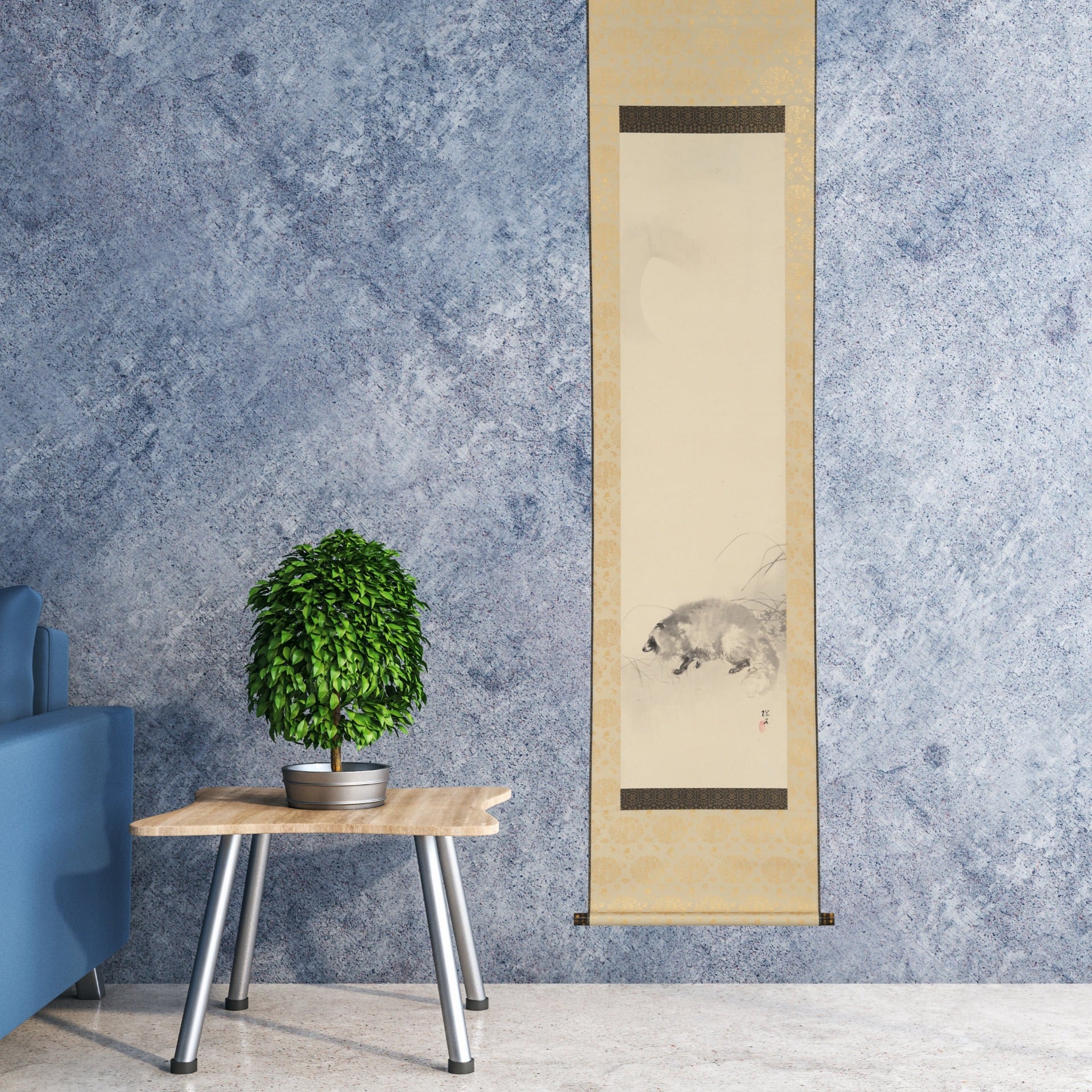 掛け軸 月に狸 – SENSE of 京表具