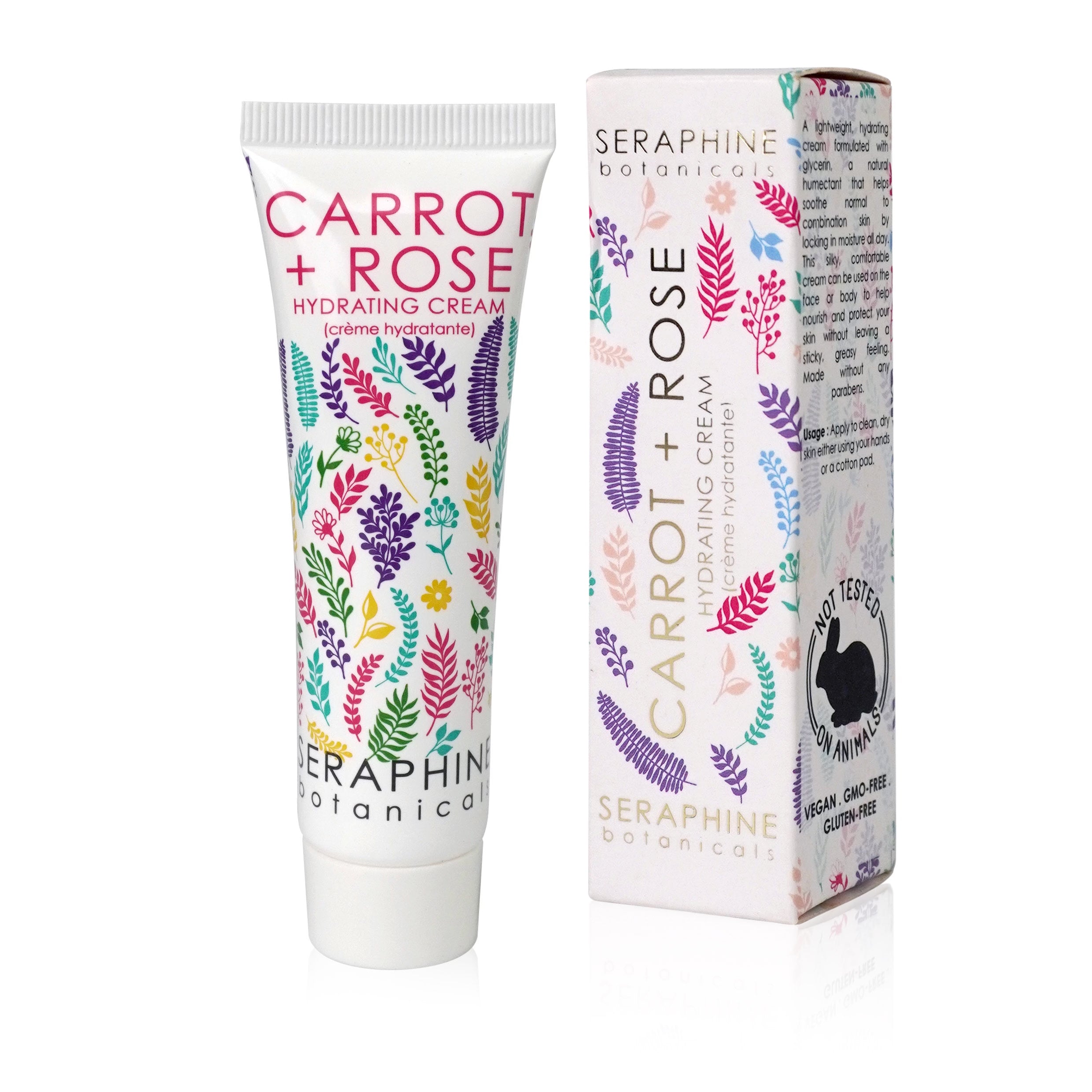 Carrot + Rose - Hydrating Cream – Seraphine Botanicals