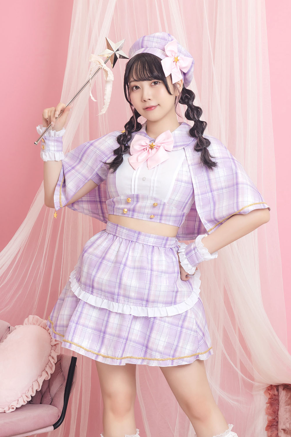 コスプレ メイド 魔法少女 リリパレ マジカルケープメイド レディース